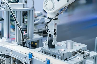 machine line in a factory