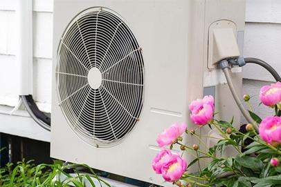 External heating unit on a home