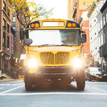school bus on a road