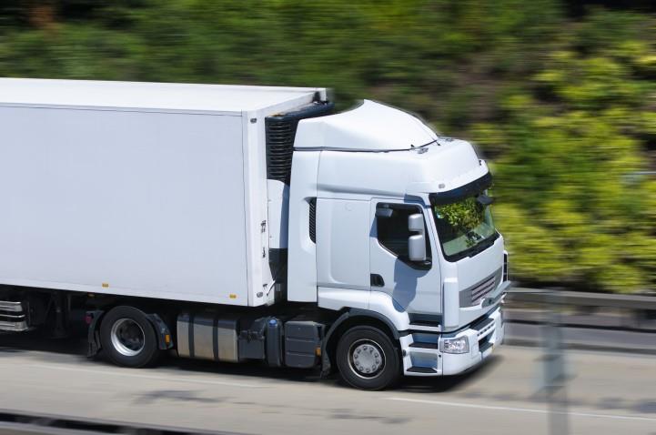white truck on highway